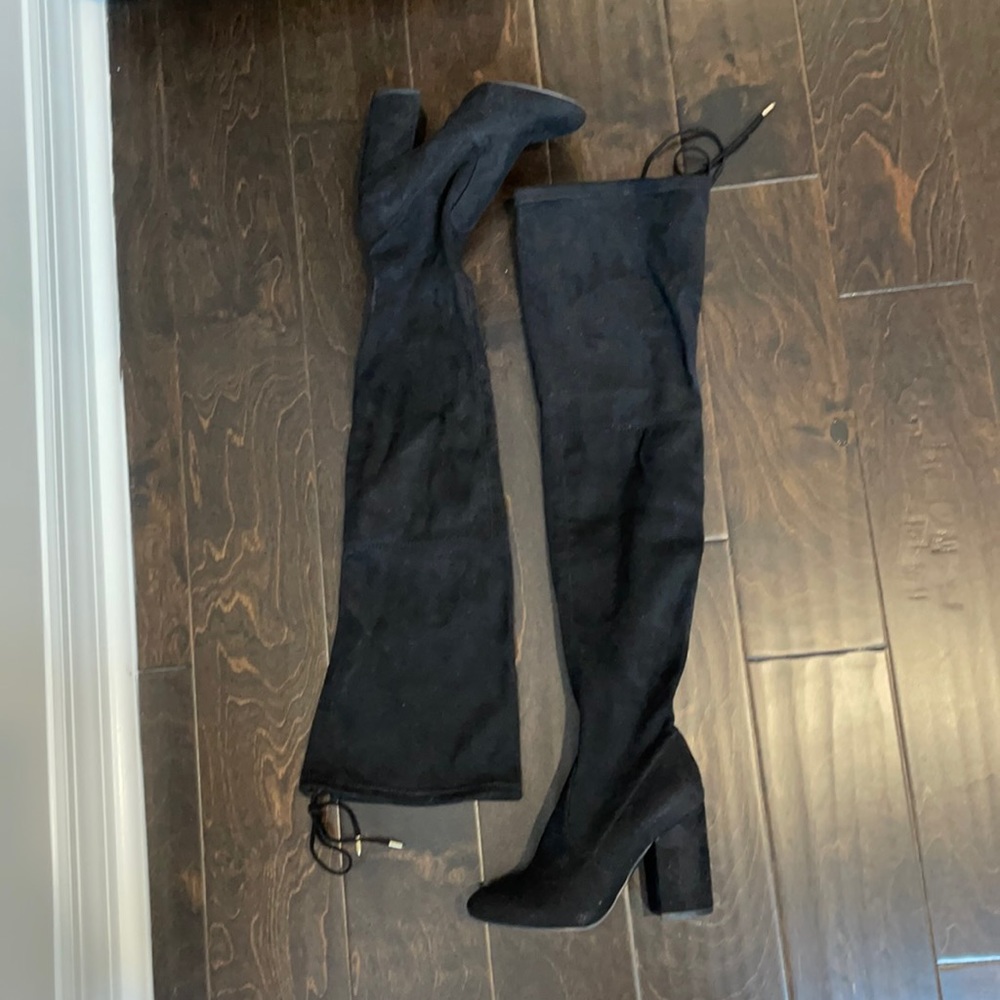 Steve Madden over the knee black boot 6.5